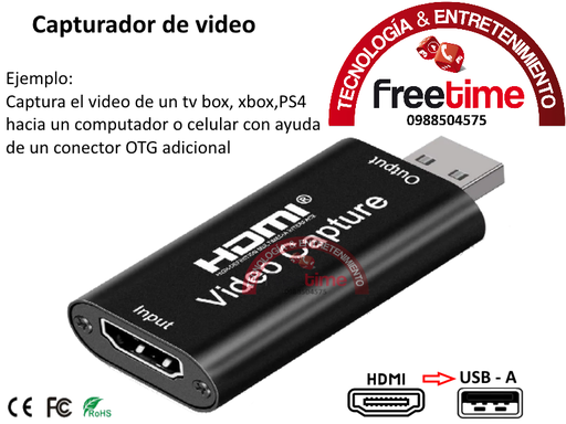 [FT0035] Capturador de video HMDI a USB tipo A
